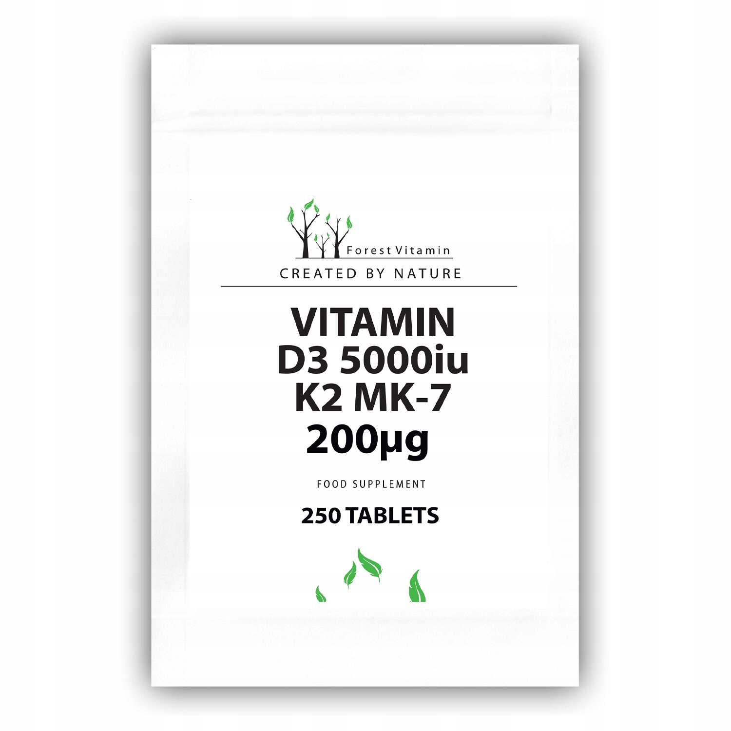 WITAMINA D3 5000 iu+K2 MK-7 200 mcg 250 tab