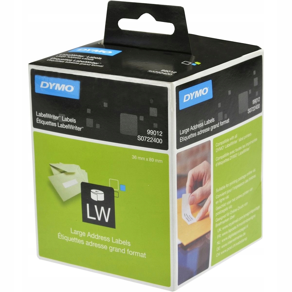 Etykiety Dymo 89x36mm/2x260szt. adresowe białe