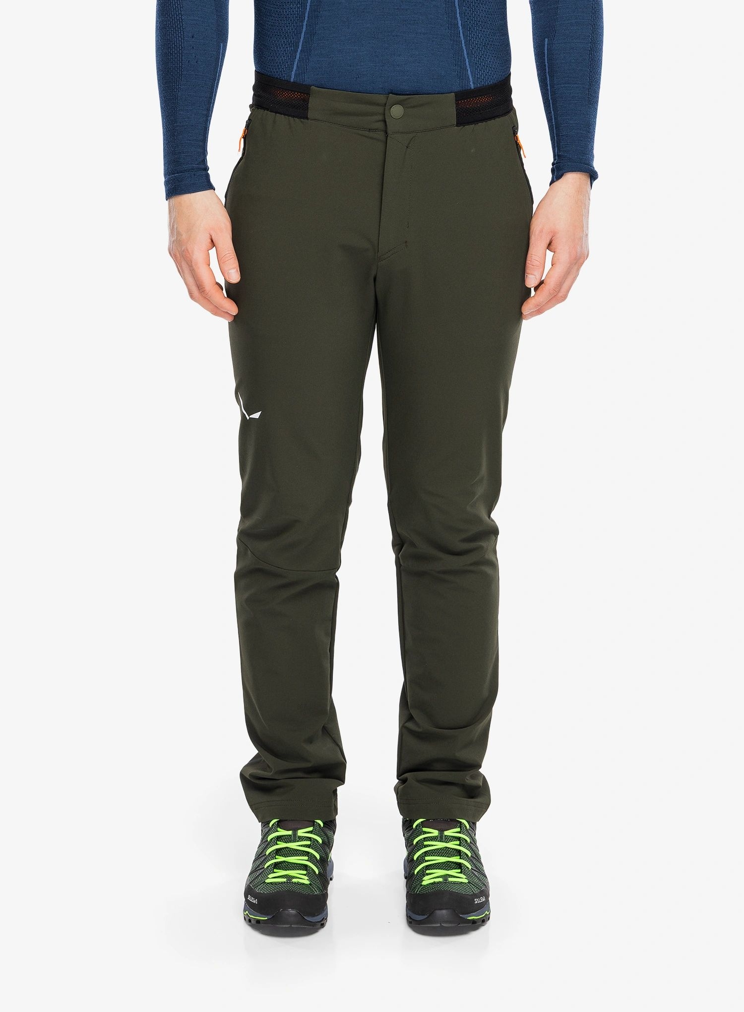 Softshellové kalhoty Salewa Pedroc 2 Dst Regular Pant tmavě olivová S