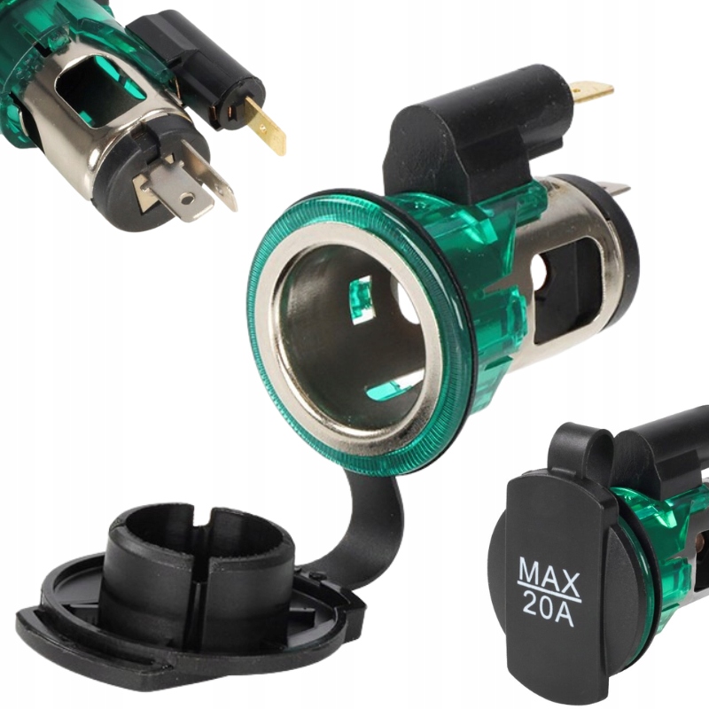 GNIAZDO MONTAŻOWE ELEKTRYCZNE ZAPALNICZKI EUR