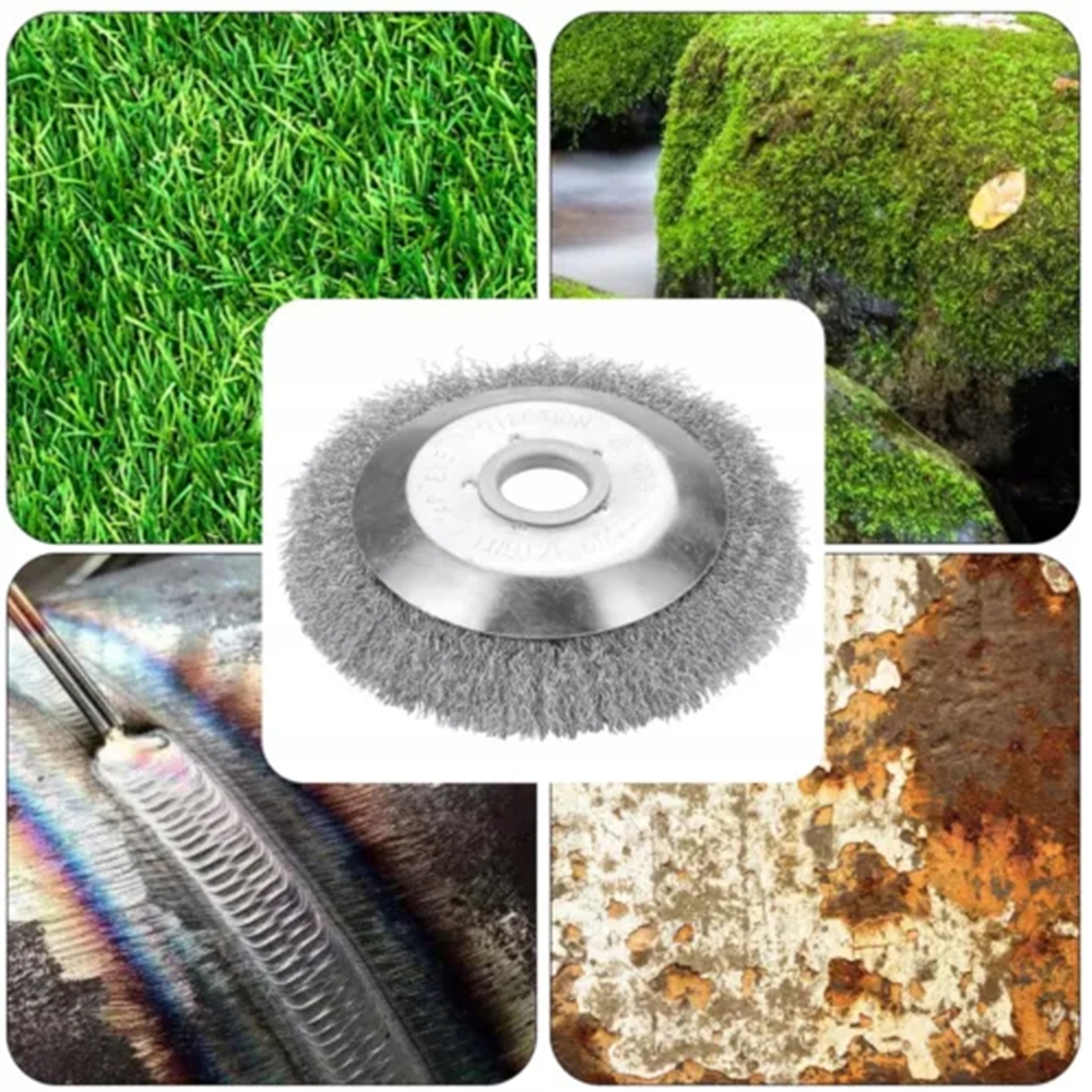 SZCZOTKA NYLON/WŁÓKNA/DRUTU DO KOSY SPALINOWEJ DO BRUKU KOSTKI CHWASTY Rodzaj głowica