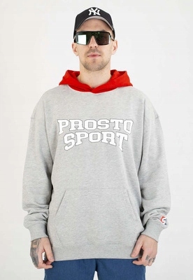 Mikina Prosto S kapucí Harvard grey