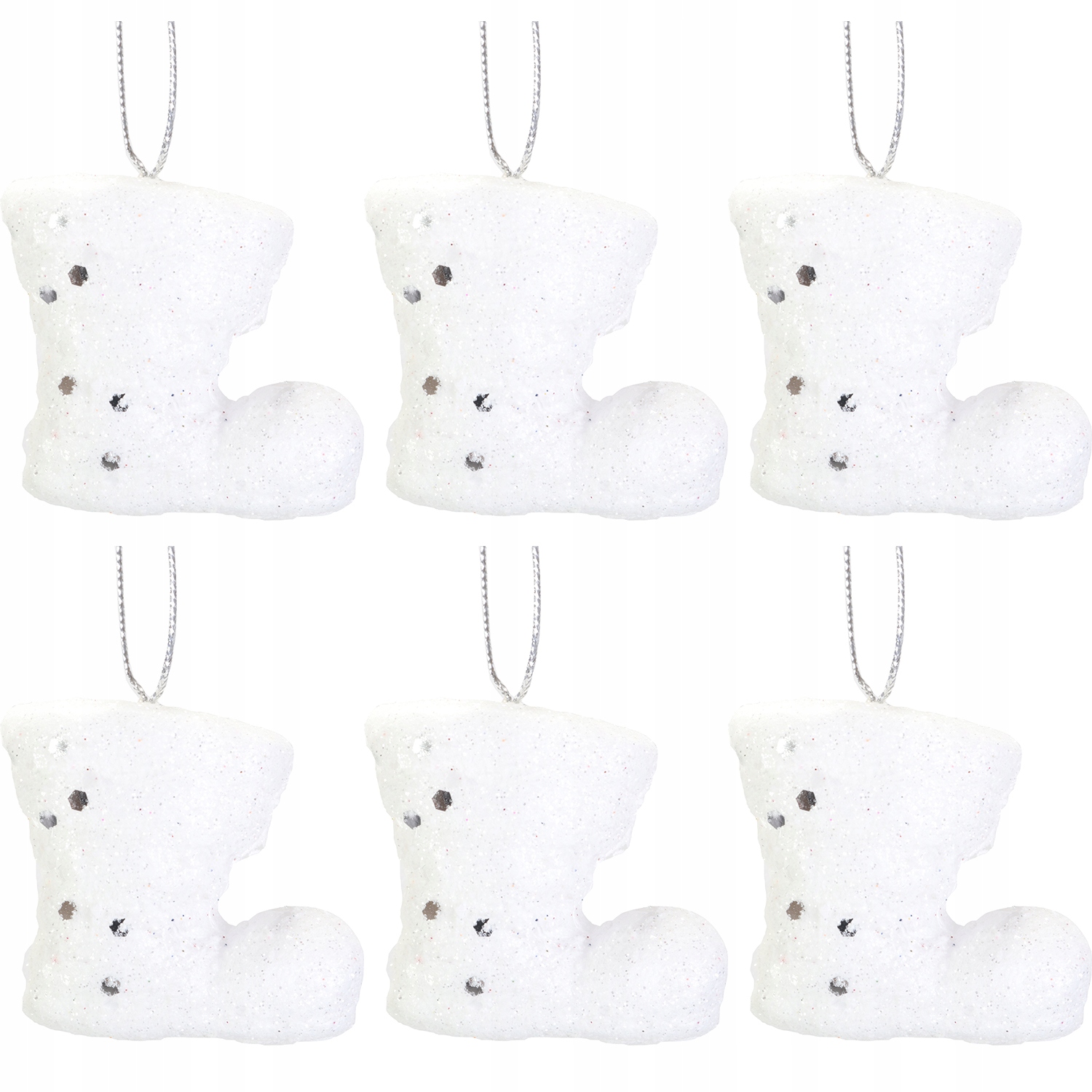 

Komplet 6 bucików styropianowych śnieżnych 6.5 cm