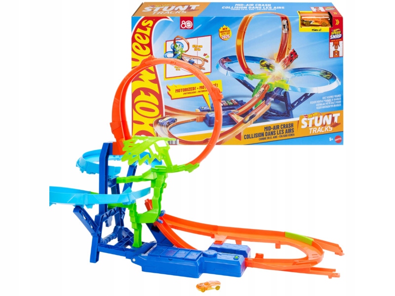 Tor Hot Wheels Stunt Tracks Powietrzna kraksa JFD12