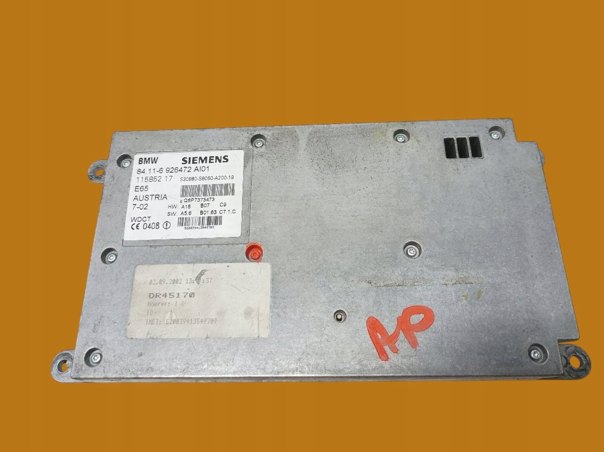 modulo TELEFONU 6926472 Bmw Seria 7 IV (2001-2008) E65/66/67/68