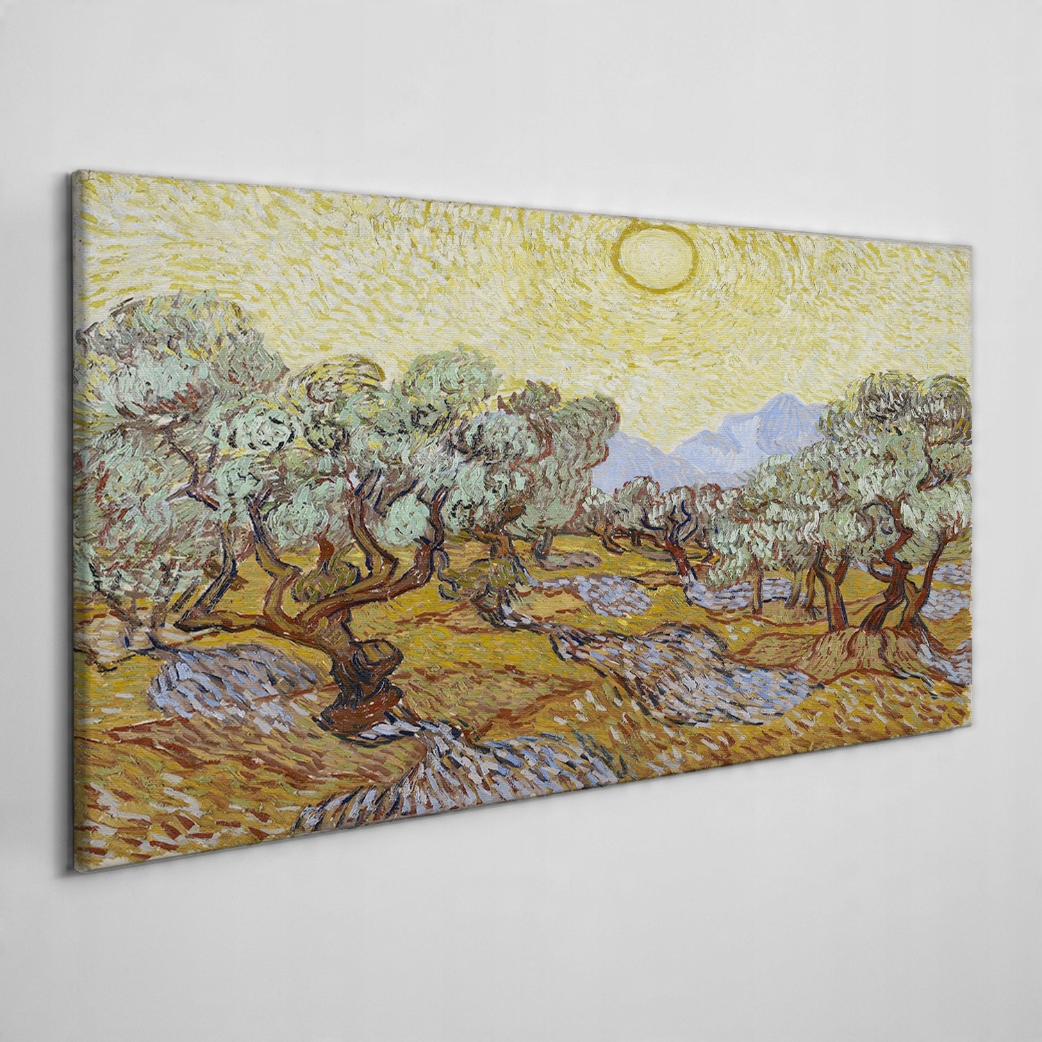

Foto-obraz na płótnie Słońce las Van Gogh 120x60