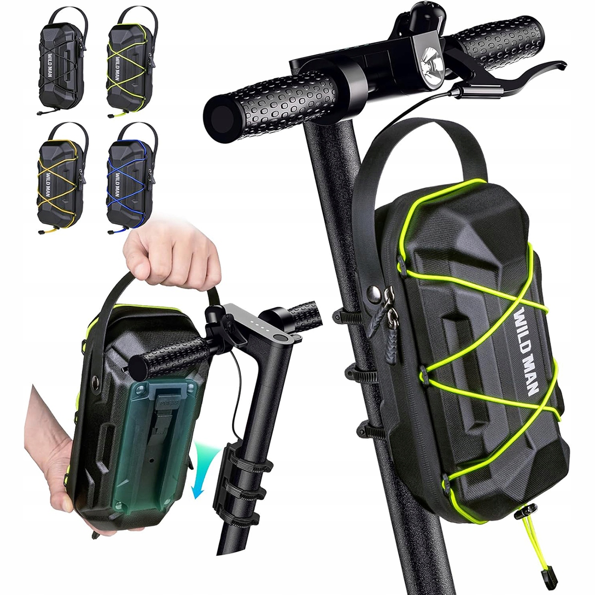 Sakwa Na Hulajnogę Kierownicę Telefon Torba Wodoodporna Usztywniana 3L