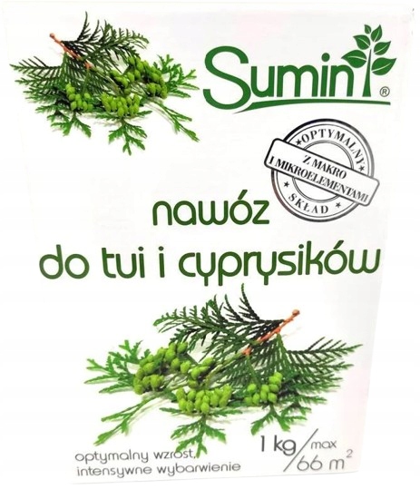 SUMIN NAWÓZ DO TUI I CYPRYSÓW granulowany 1000 g