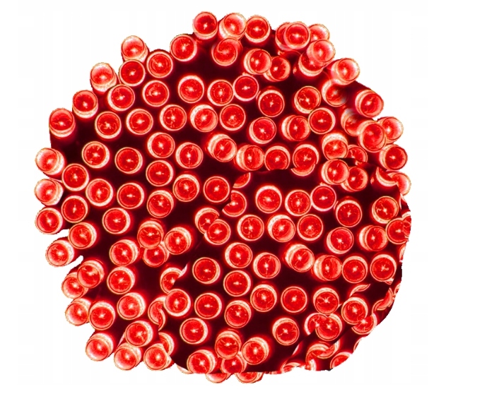 ZEWNĘTRZNE LAMPKI CHOINKOWE 300 LED CZERWONY