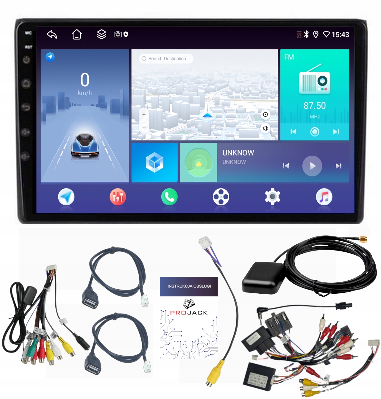 Rádio Navigácia Android Carplay Bluetooth Gps Audi A4 B6 B7 4GB 64GB Sim