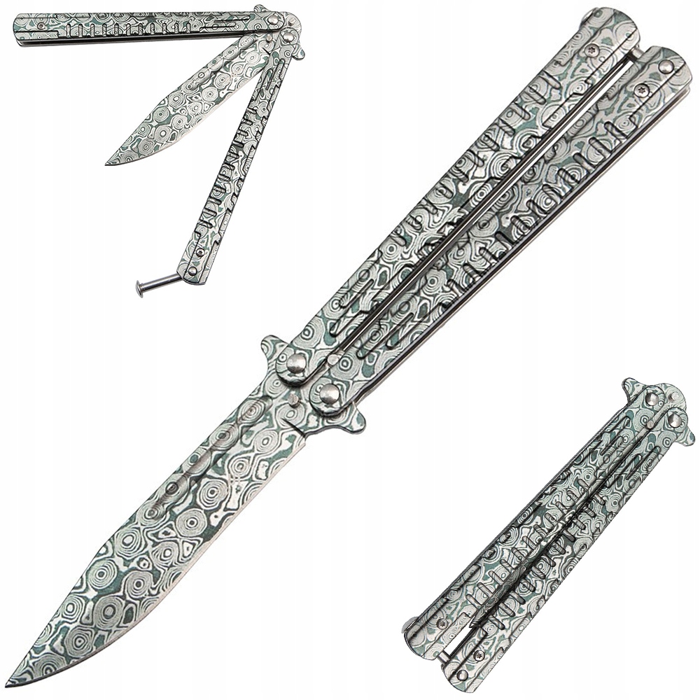 

Nóż Motylek Butterfly Balisong Składany Motylkowy
