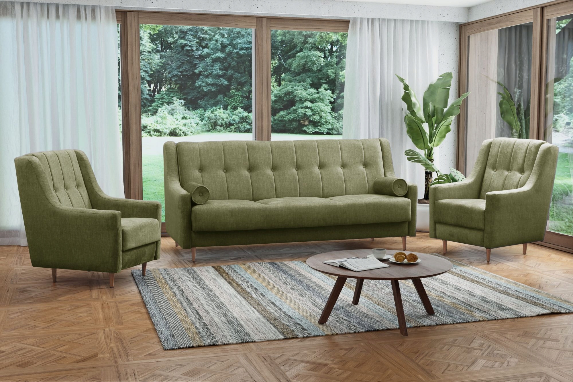 WERSALKA ROZKŁADANA Z POJEMNKIEM NA POŚCIEL/ KOLORY Wielkość trzyosobowa