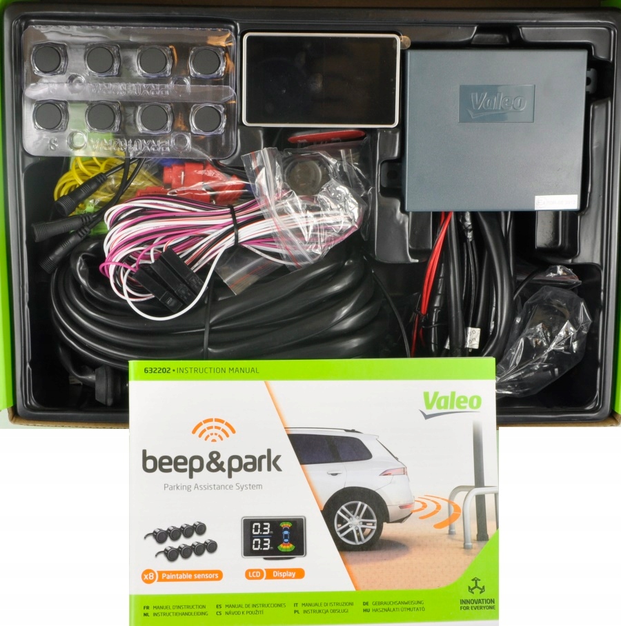 VALEO 632202 Czujniki Parkowania PRZÓD + TYŁ + LCD Marka Valeo