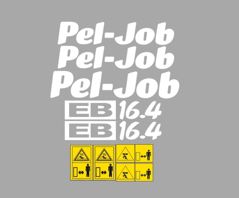 Samolepky s nálepkou Pel-job Eb 16.4