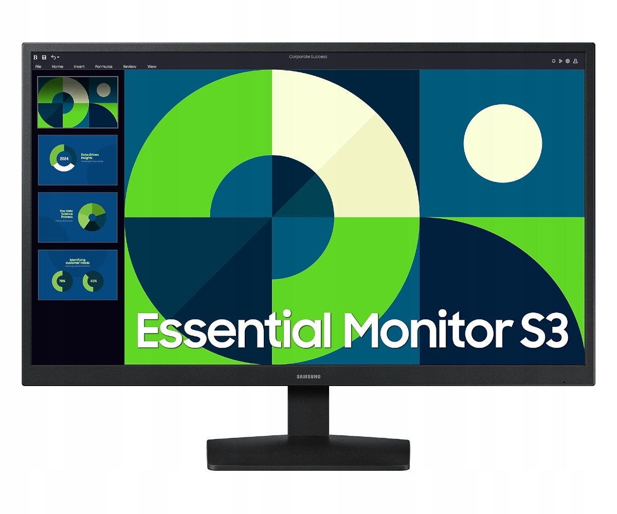 Monitor 24" Samsung S3 S31D Fhd 75Hz 3000:1 Hdmi Vga Eye Saver Game Mode