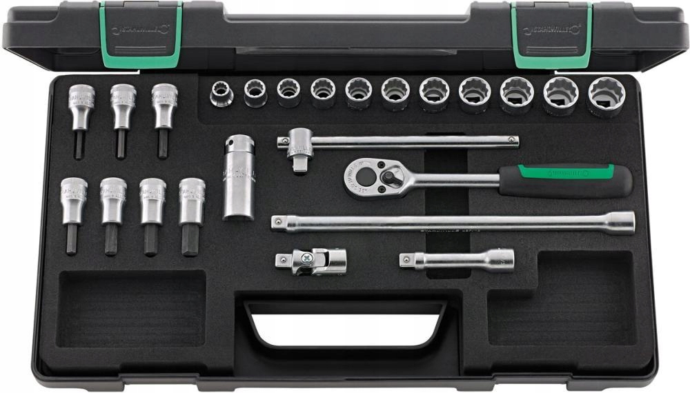Sada koncoviek nástrčného kľúča príslušenstvo 24-dielna 3/8" 45/49/19/5 Kn