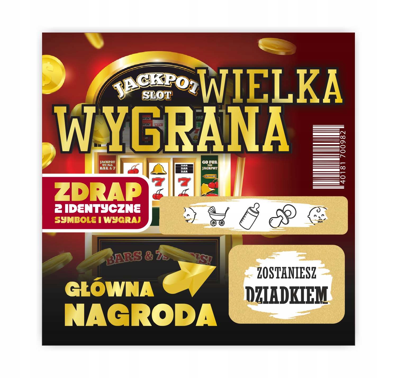 

Zdrapka los jestem w ciąży dla taty babci dziadka