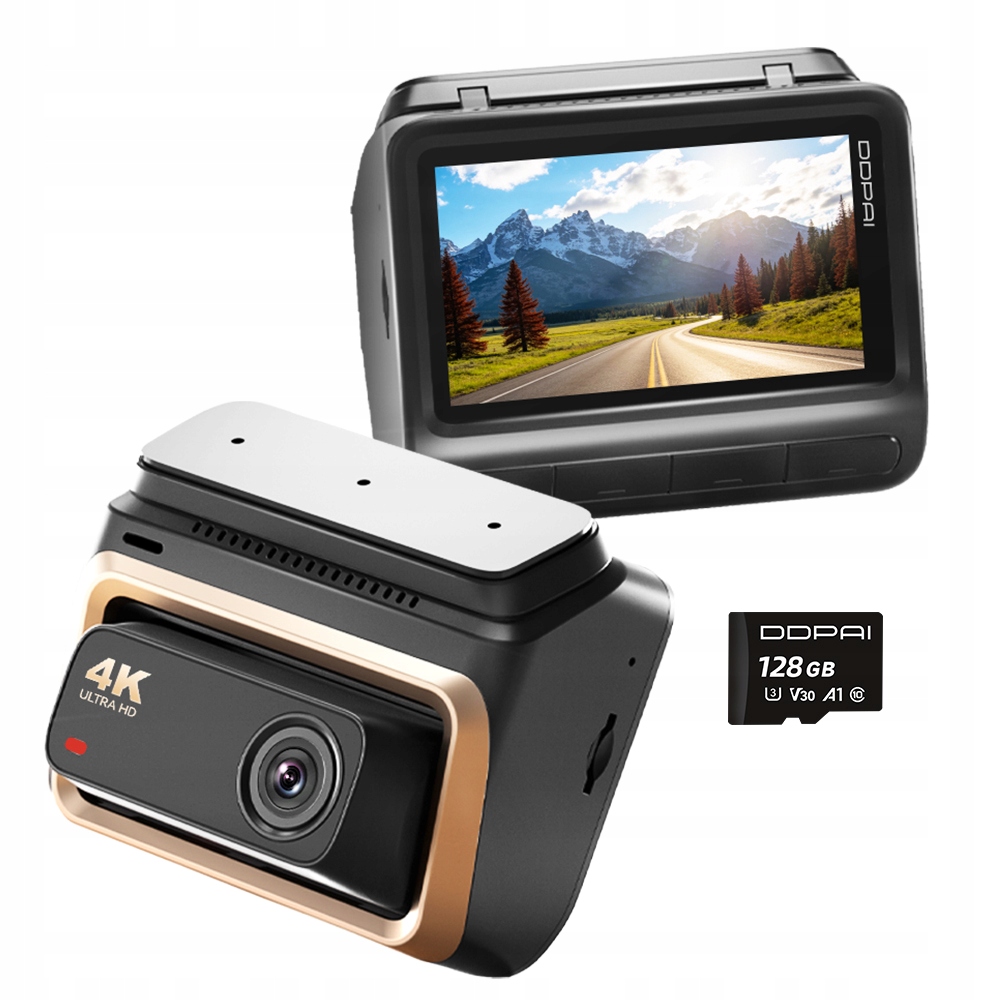 Videorekordér Ddpai Z60 Pro Automobilová 4K Hdr Gps Wifi Bt+ 128GB