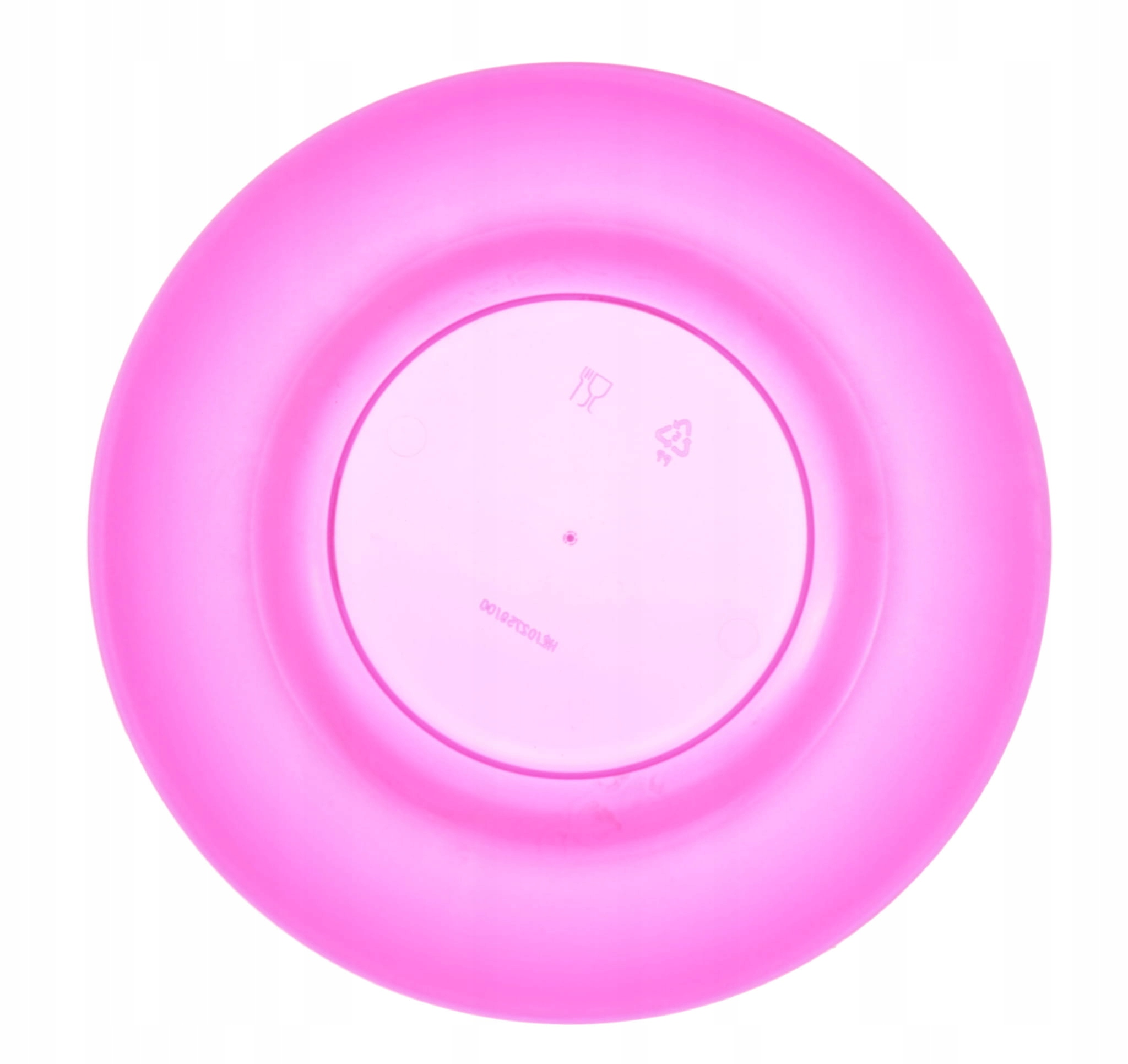 TALERZ PLASTIKOWY GŁĘBOKI DO ZUPY CZERWONY Marka inna