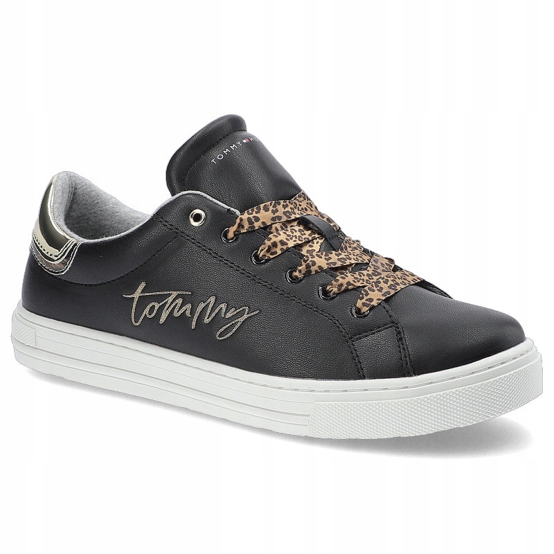 Černé tenisky Tommy Hilfiger Dámské módní boty