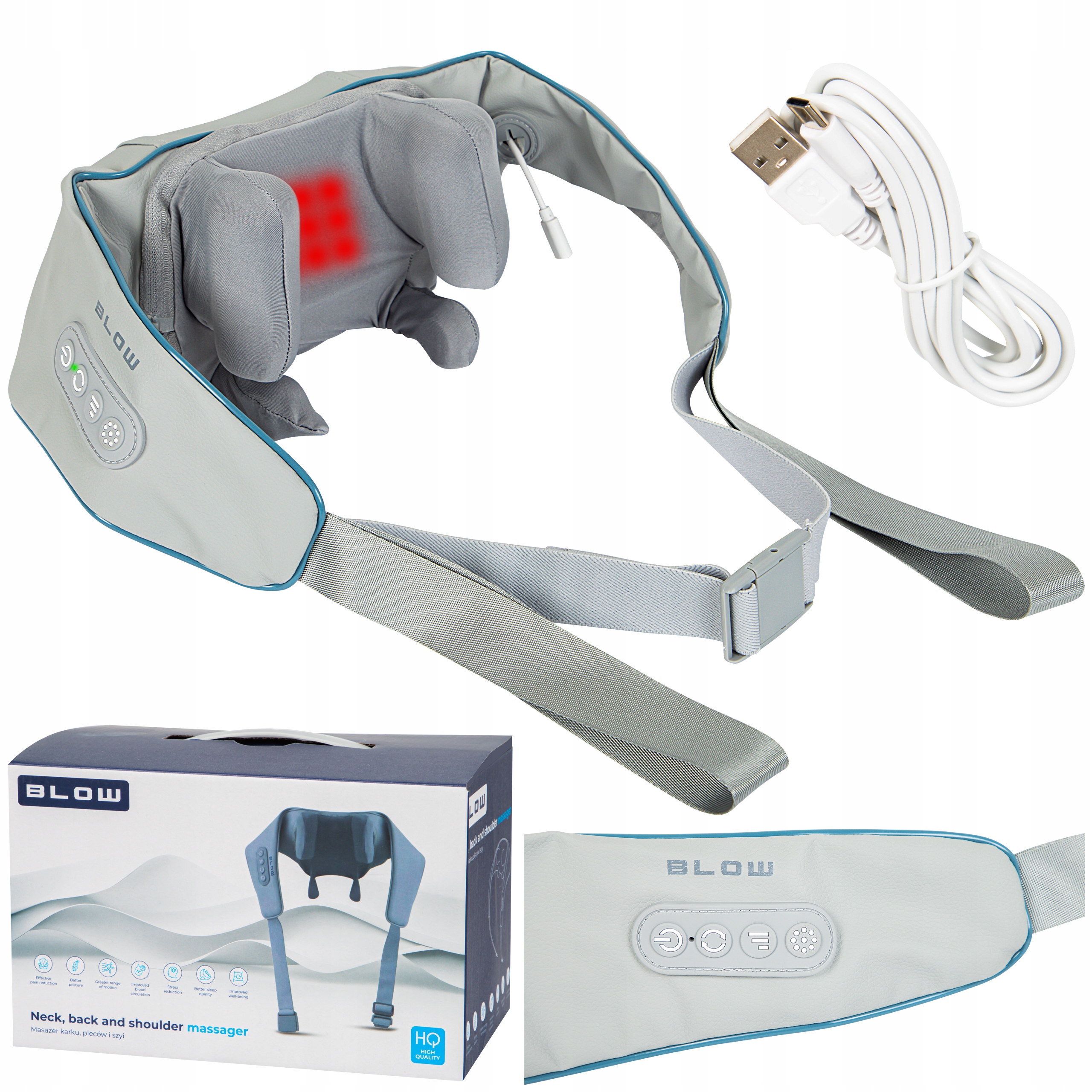 44-339# Masażer karku pleców i szyi blow relax