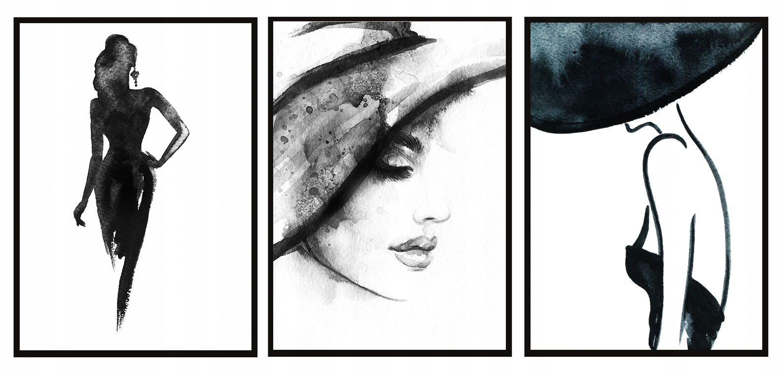 

Obraz Plakaty W Ramie 33x43cm Tryptyk Kobieta P692