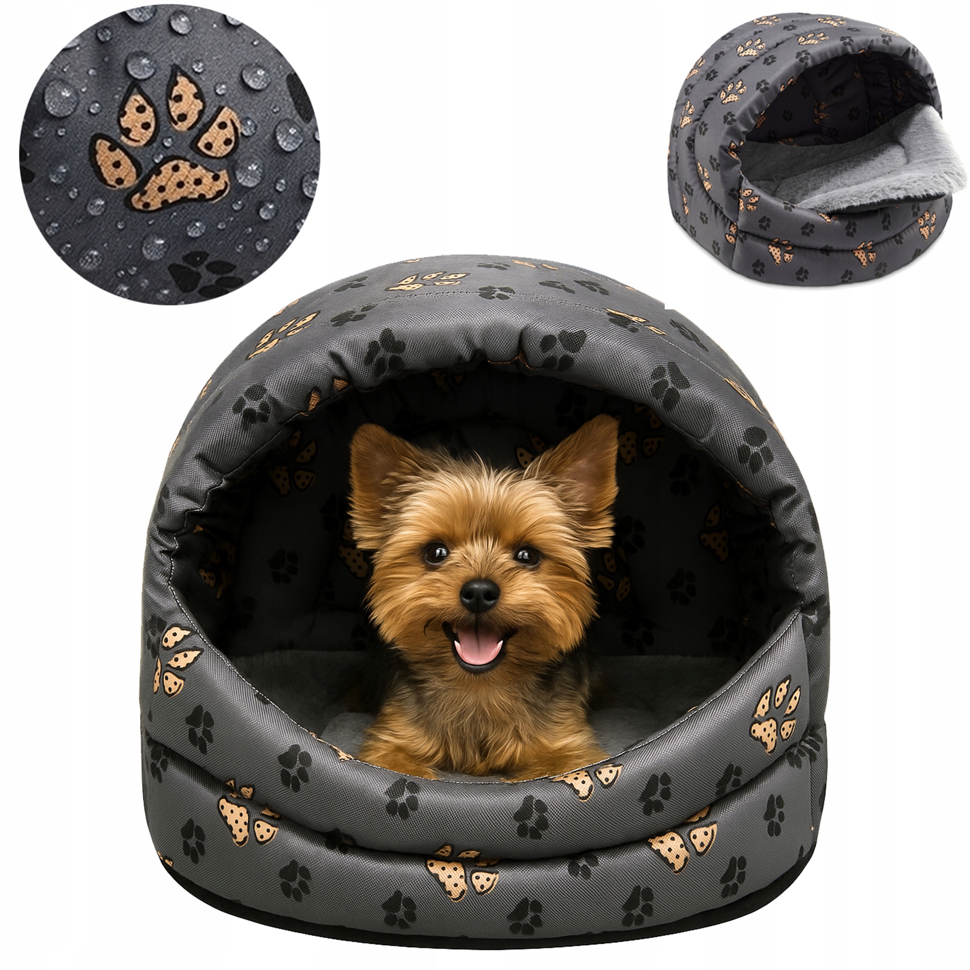 Levně Pelíšek pro psy, vodotěsný, snadno se čistí, Box L, Kožešina Paws