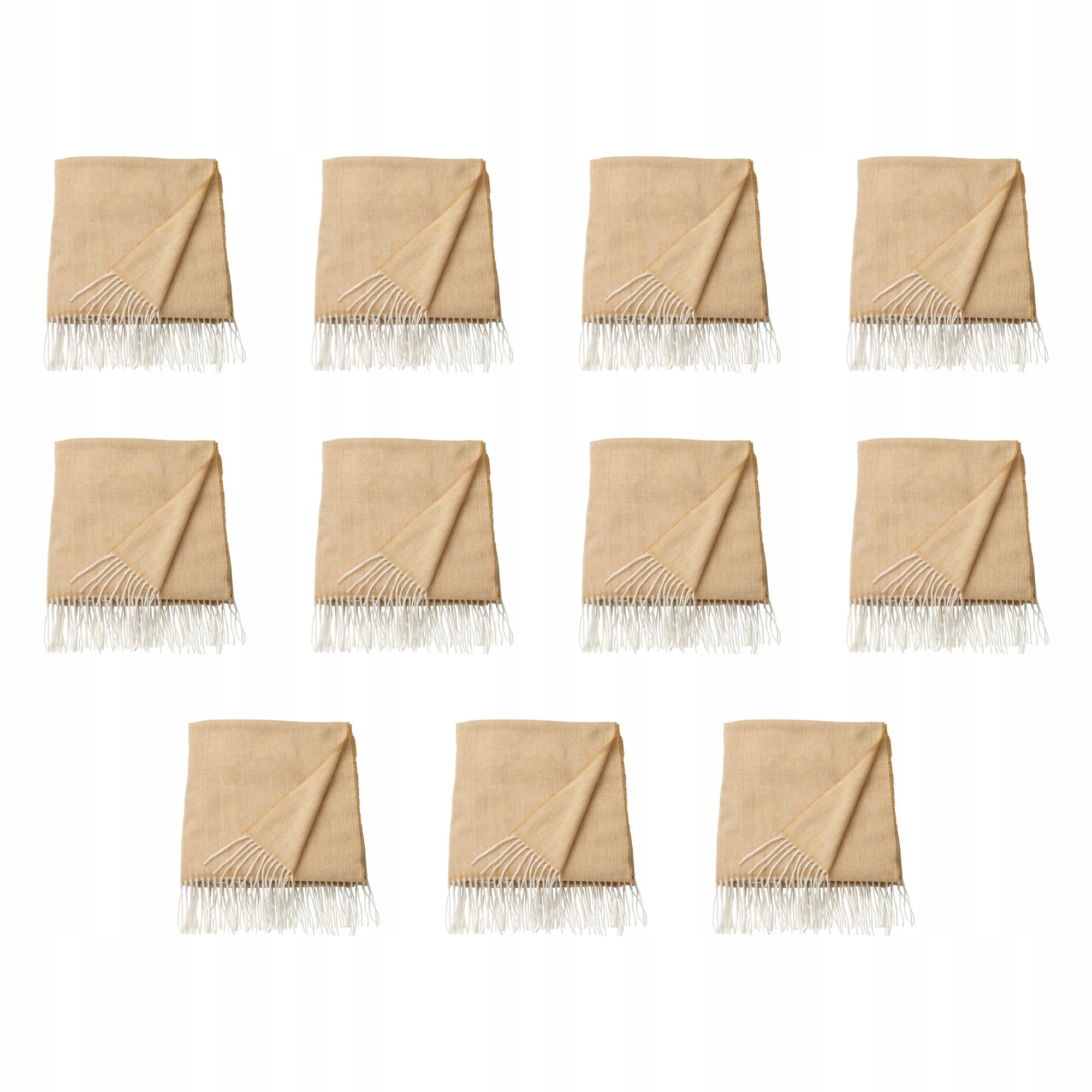 11 ks Holmvi Pled béžovožlutá barva 120 x 160 cm