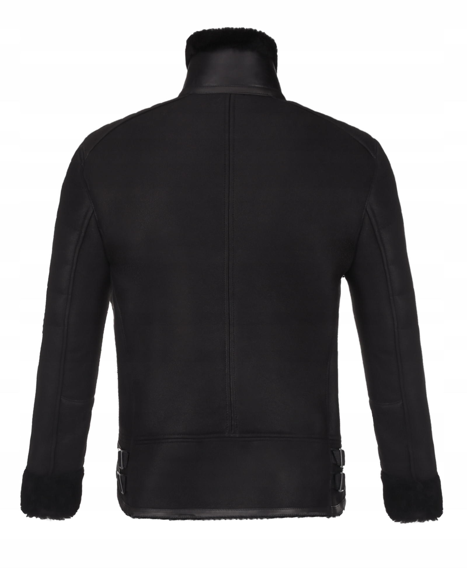 CZARNY KLASYCZNY SKÓRZANY KOŻUCH NATURALNY XXL Marka GENERATION LEATHER