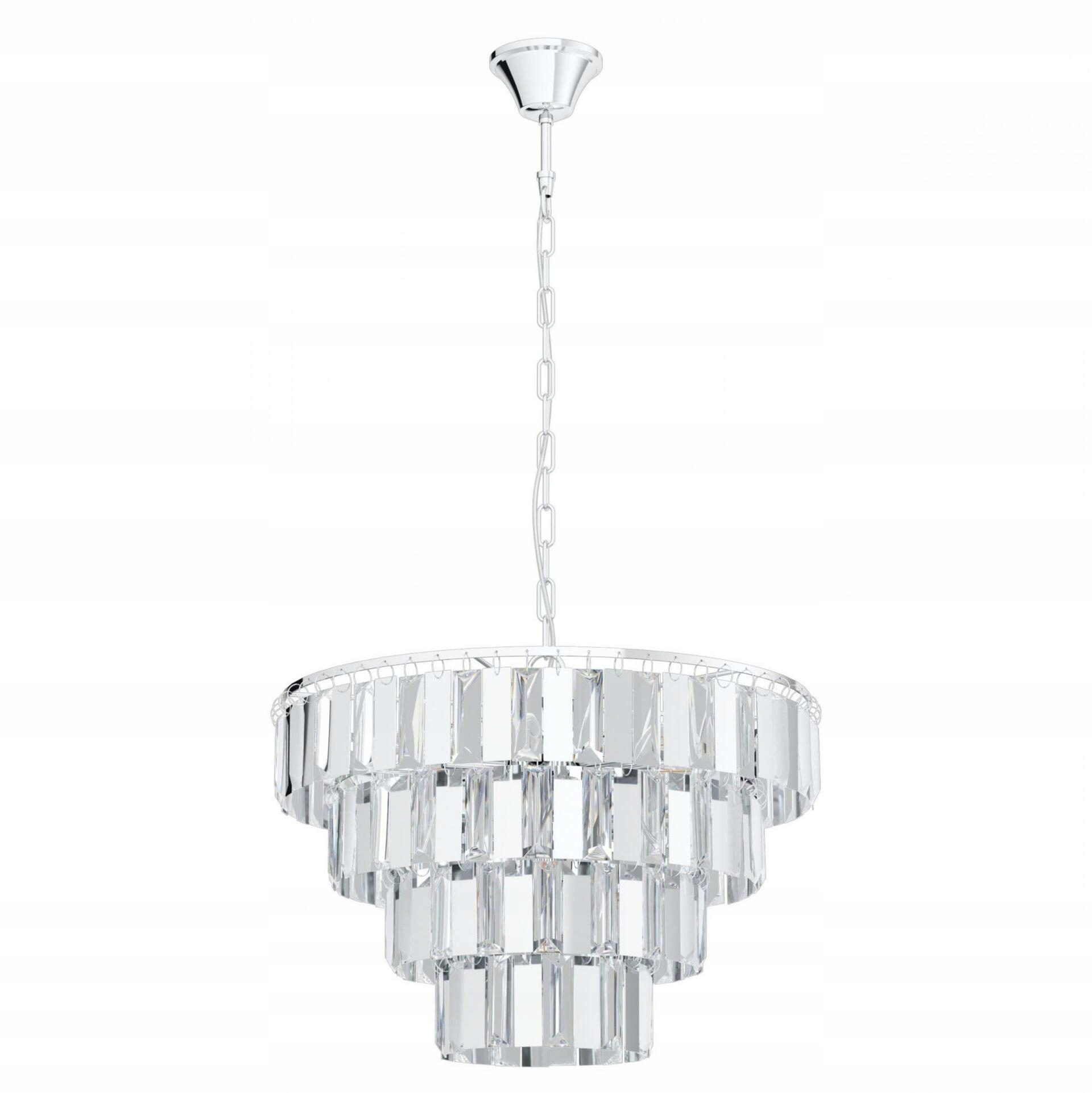 Závesné svietidlo Eglo Erseka E14 chróm 485mm 7xE14