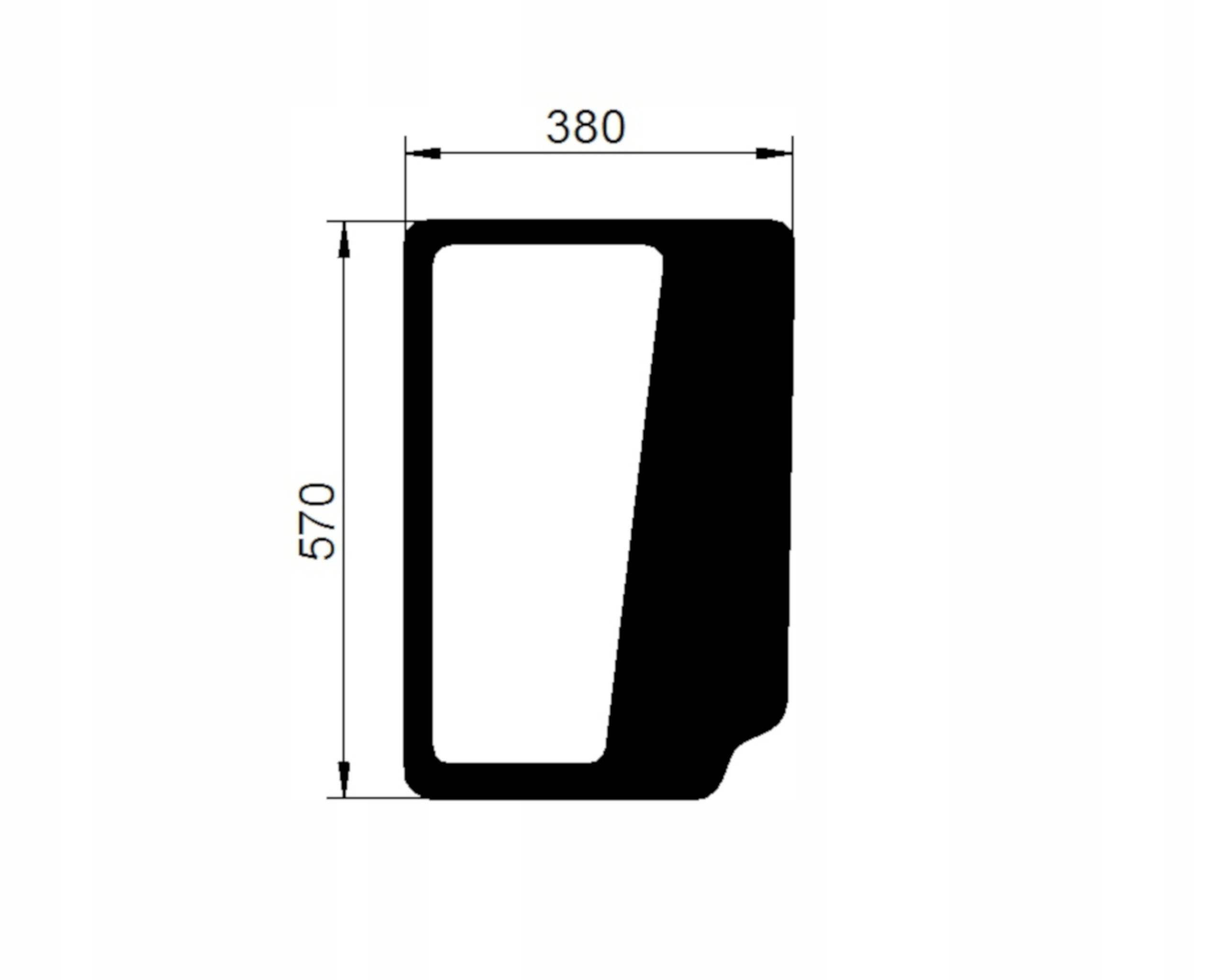 sklo New Holland TD5, Case Farmall A přední L