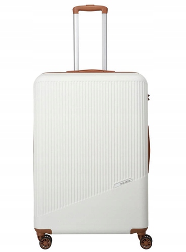 Velká tvrdá Abs taška Travelite Bali bílá černá