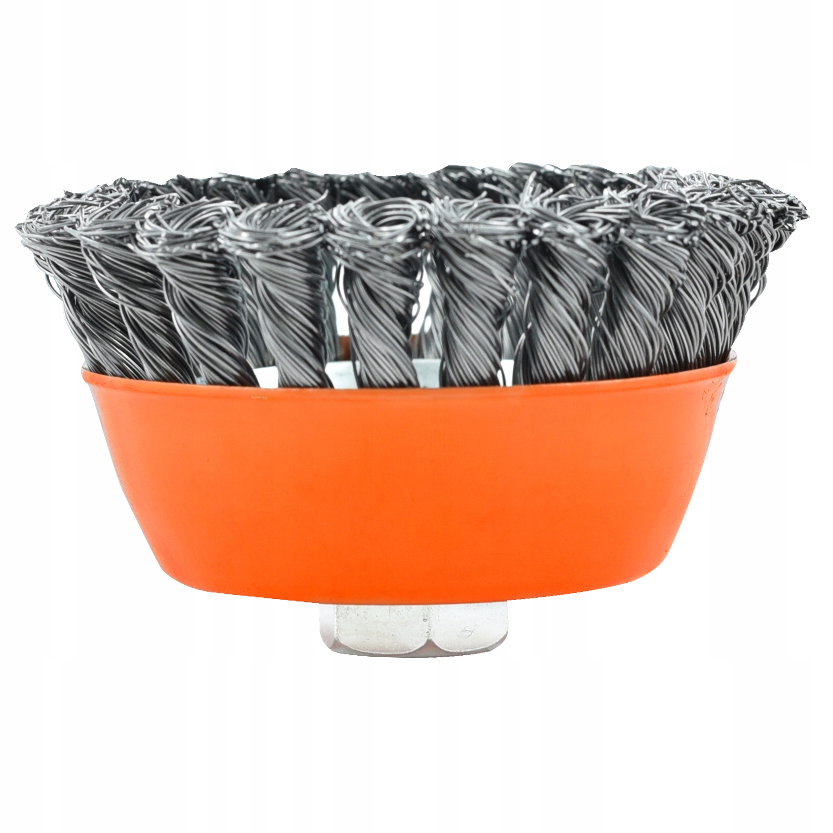 SZCZOTKA DOCZOŁOWA DRUT SKRĘCANY 75 MM M14 DO SZLIFIEREK KĄTOWYCH Materiał wykonania drut stalowy