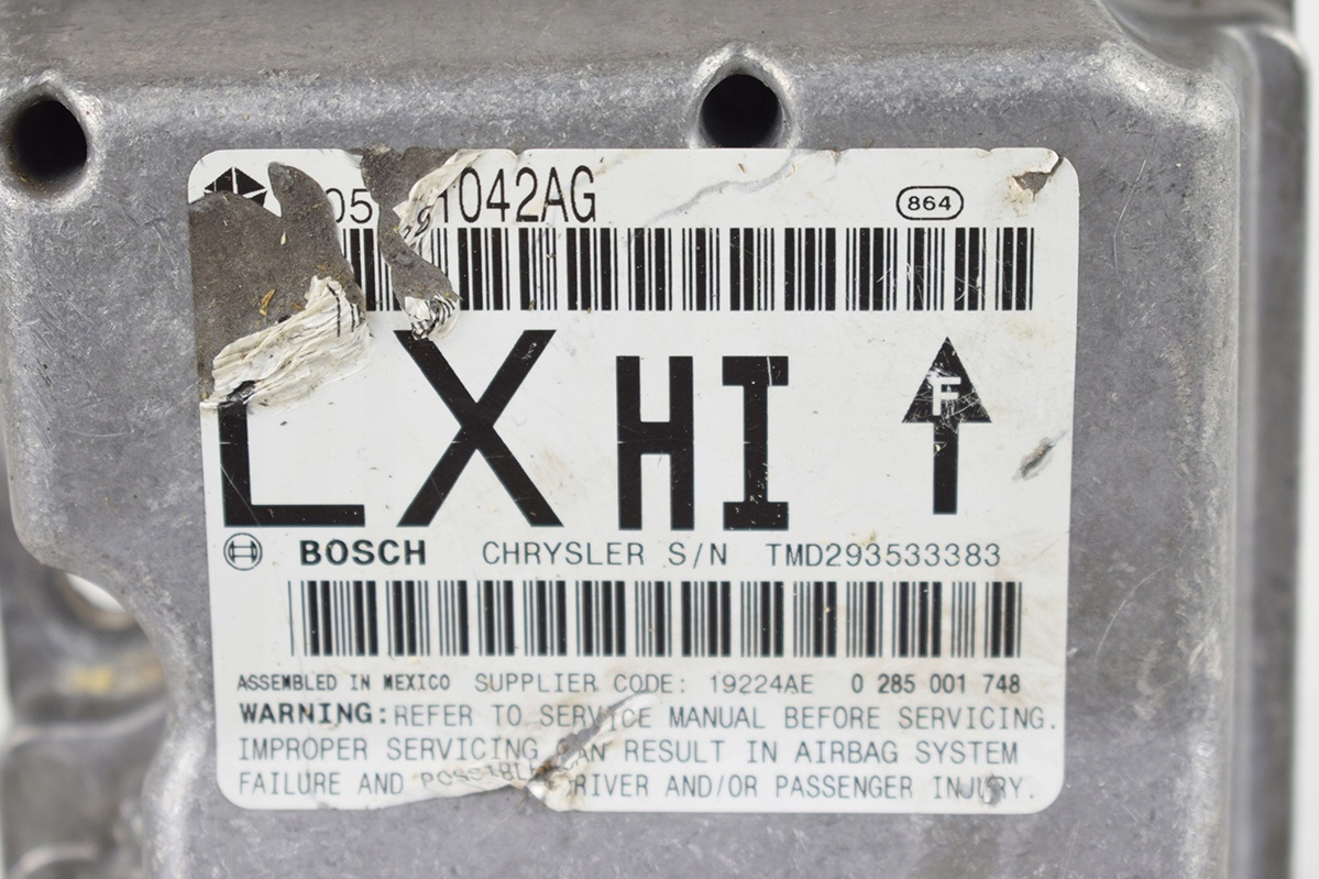 control unit airbag CHRYSLER 300C 0285001748