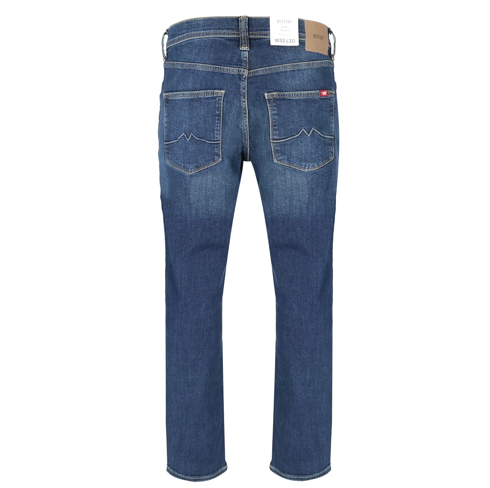 Męskie jeansy zwężane Mustang Boston Denim Blue 1013756-5000-883 36/32