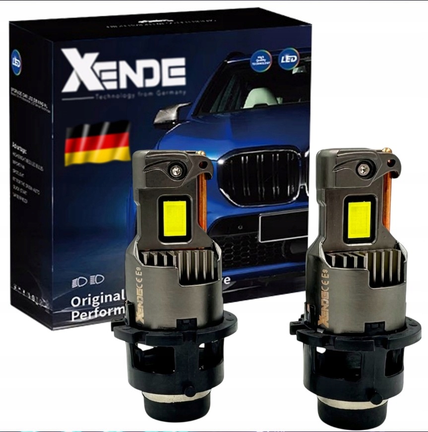 2x Led žárovky xenon D4S D4R 6000K Xende Lösungen Mini 30 000LM 1:1 hořák