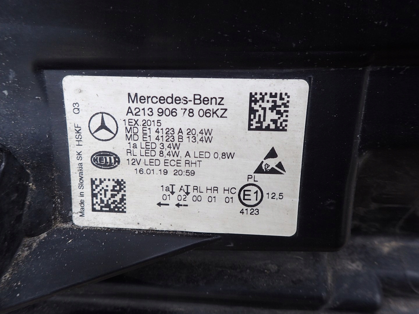 light right right FULL LED MERCEDES E KLASA 213