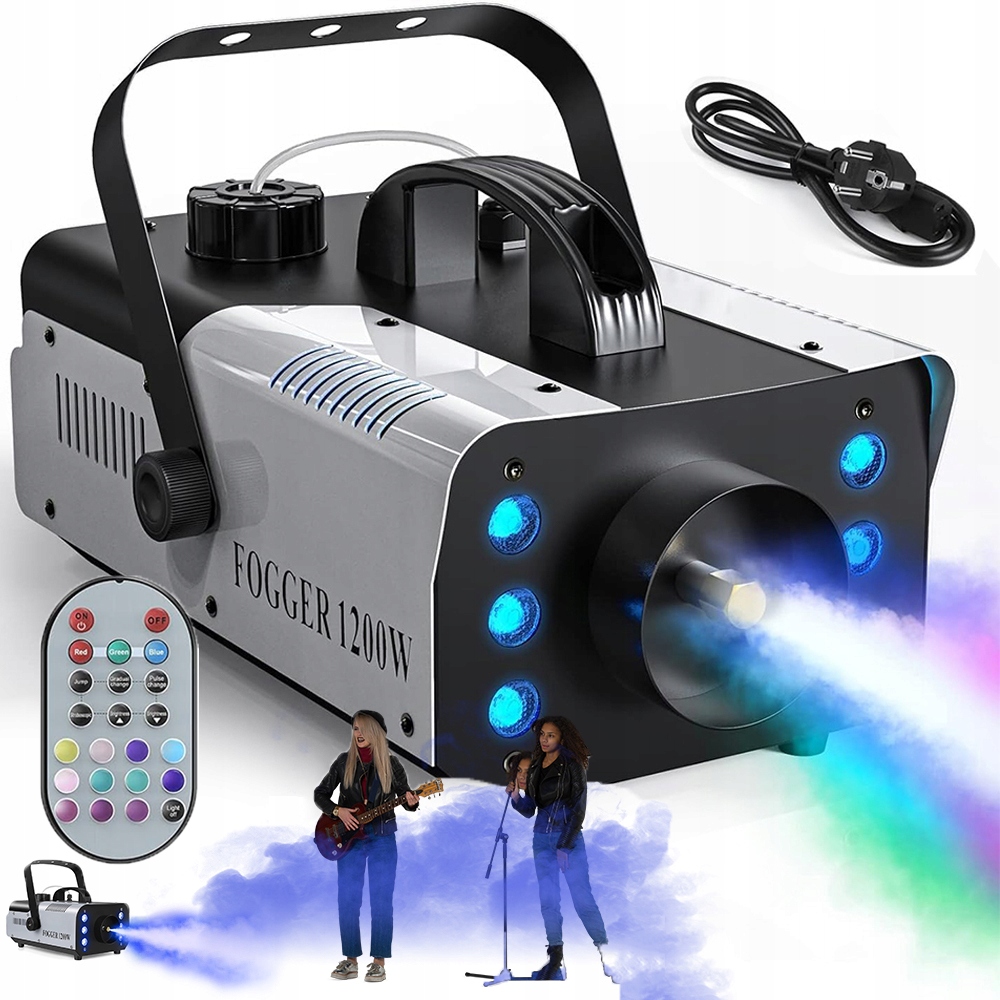 Profesionální Stroj Na Kouř 1200 W S Rgb Led Efektem Ovladače