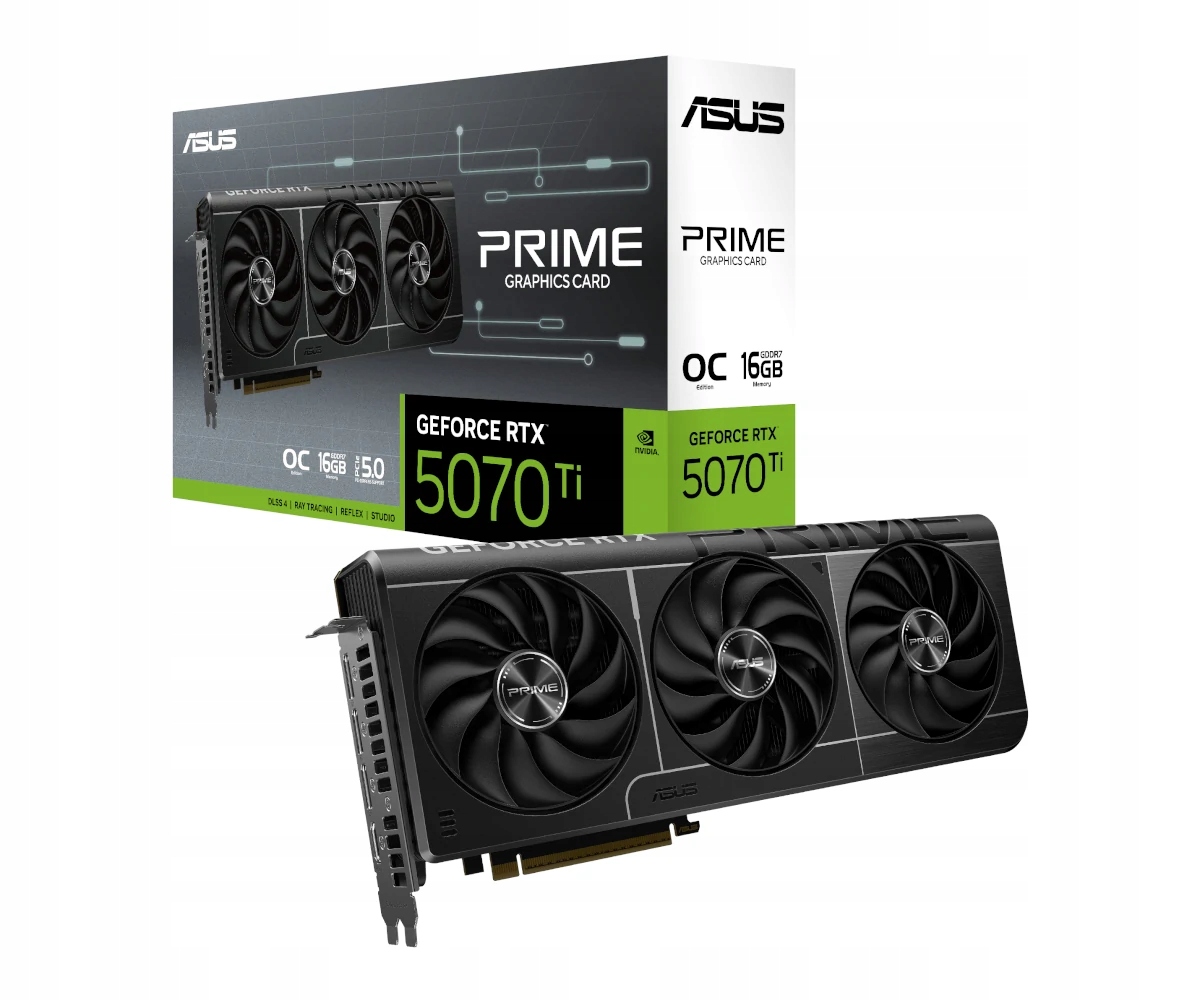 Karta graficzna Asus GeForce Rtx 5070 Ti Prime Oc 16GB GDDR7 DLSS4 Hdmi Dp