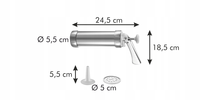 TESCOMA PRASKA DEKORATOR SZPRYCA CIASTEK CIASTA Marka Tescoma
