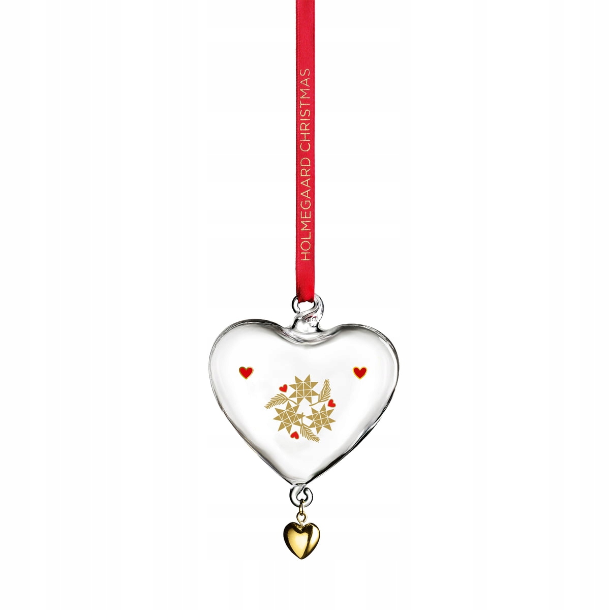Holmegaard Christmas 2024 Vánoční Koule Vánoční přívěsek Srdce