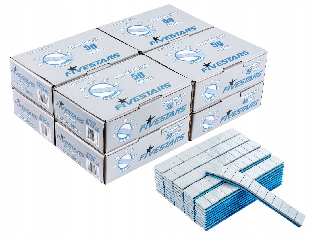 Ciezarki Klejone Edgy Powlekane Szare 5g 400