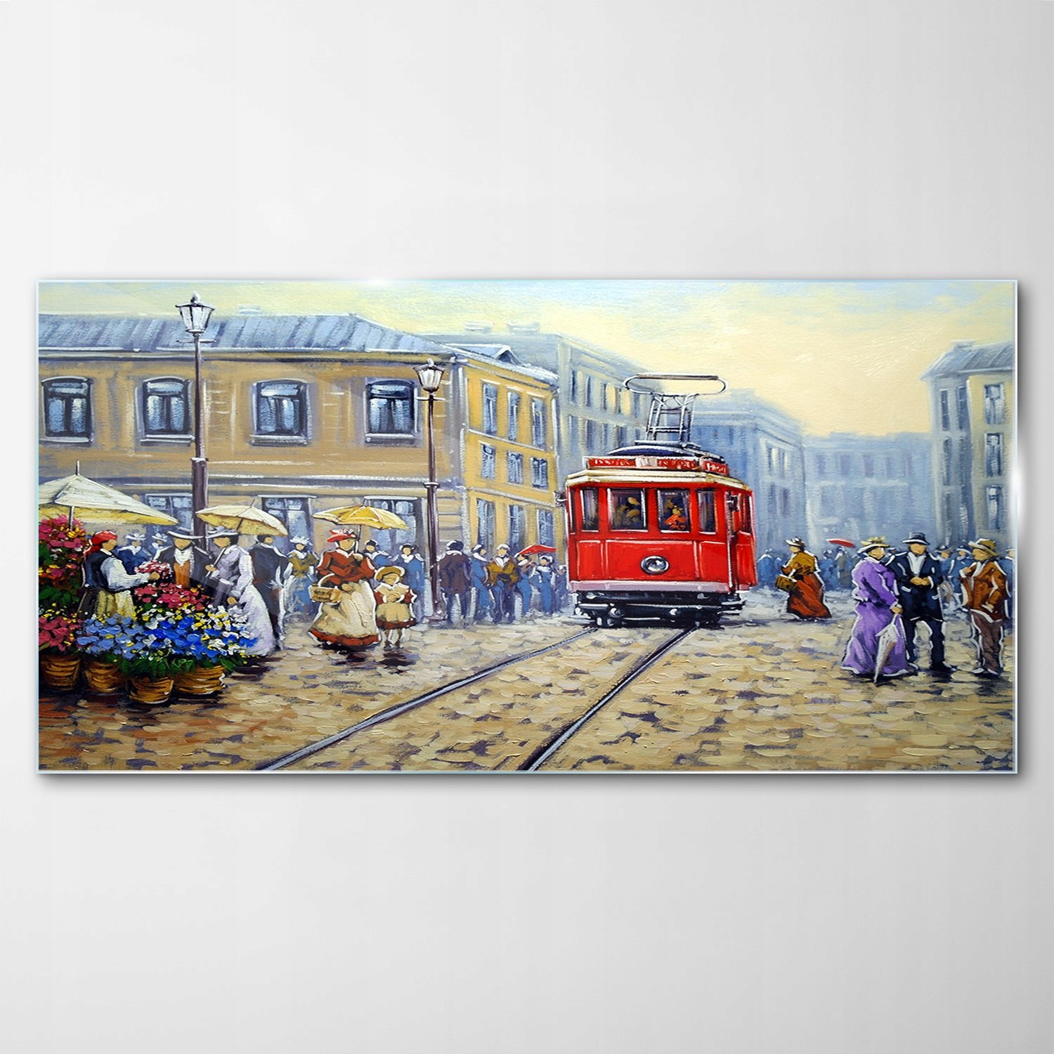 

Hartowany Obraz Szklany Tramwaj Miasto 140x70