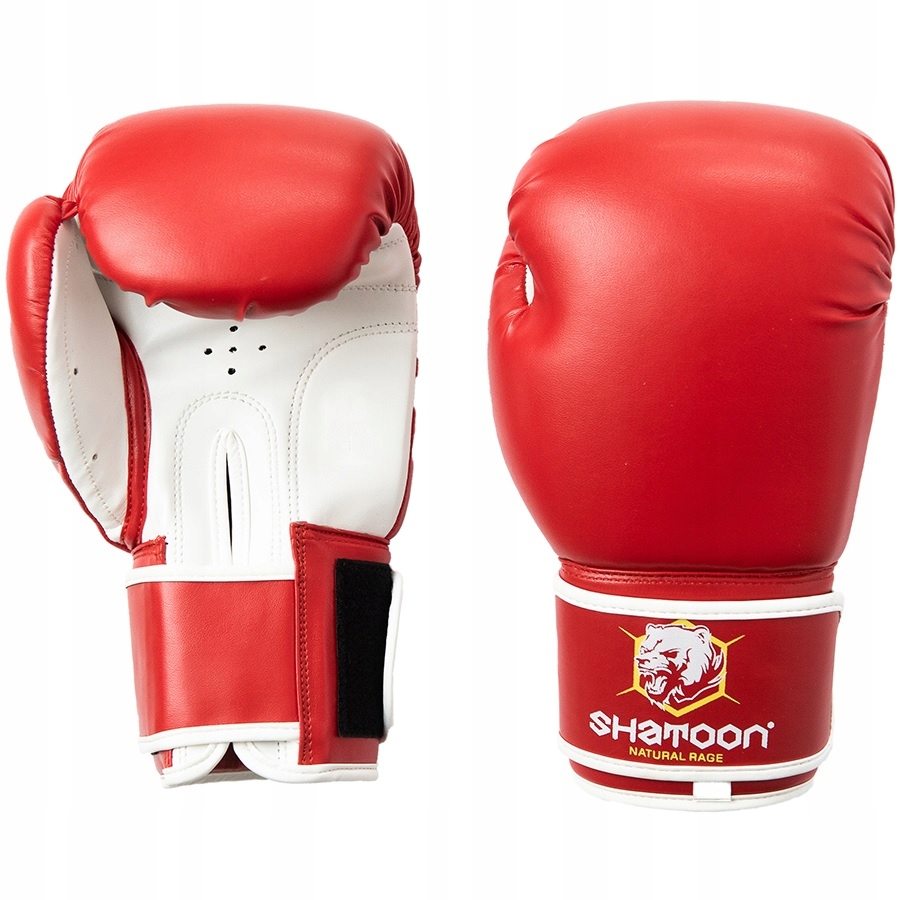 Shatoon Rękawice Bokserskie Sparingowe Czerwone 14oz