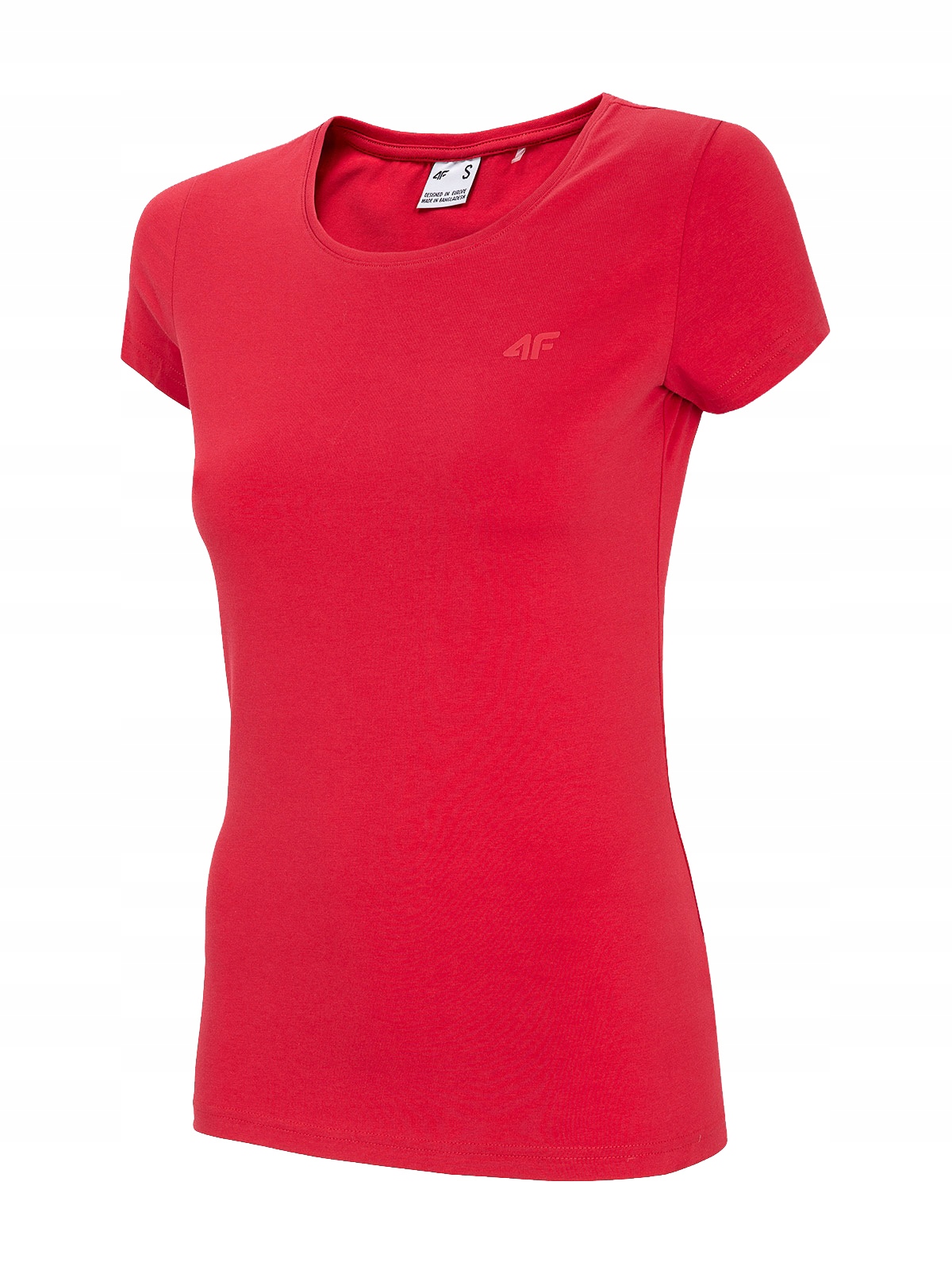

T-shirt damski 4F TSD001 czerwony bawełna Xs