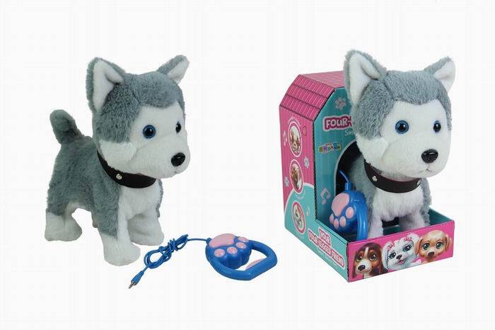 PIESEK PIES HUSKY INTERAKTYWNY ZDALNIE STEROWANY GŁOSEM I DOTYKIEM PILOT Marka MalPlay