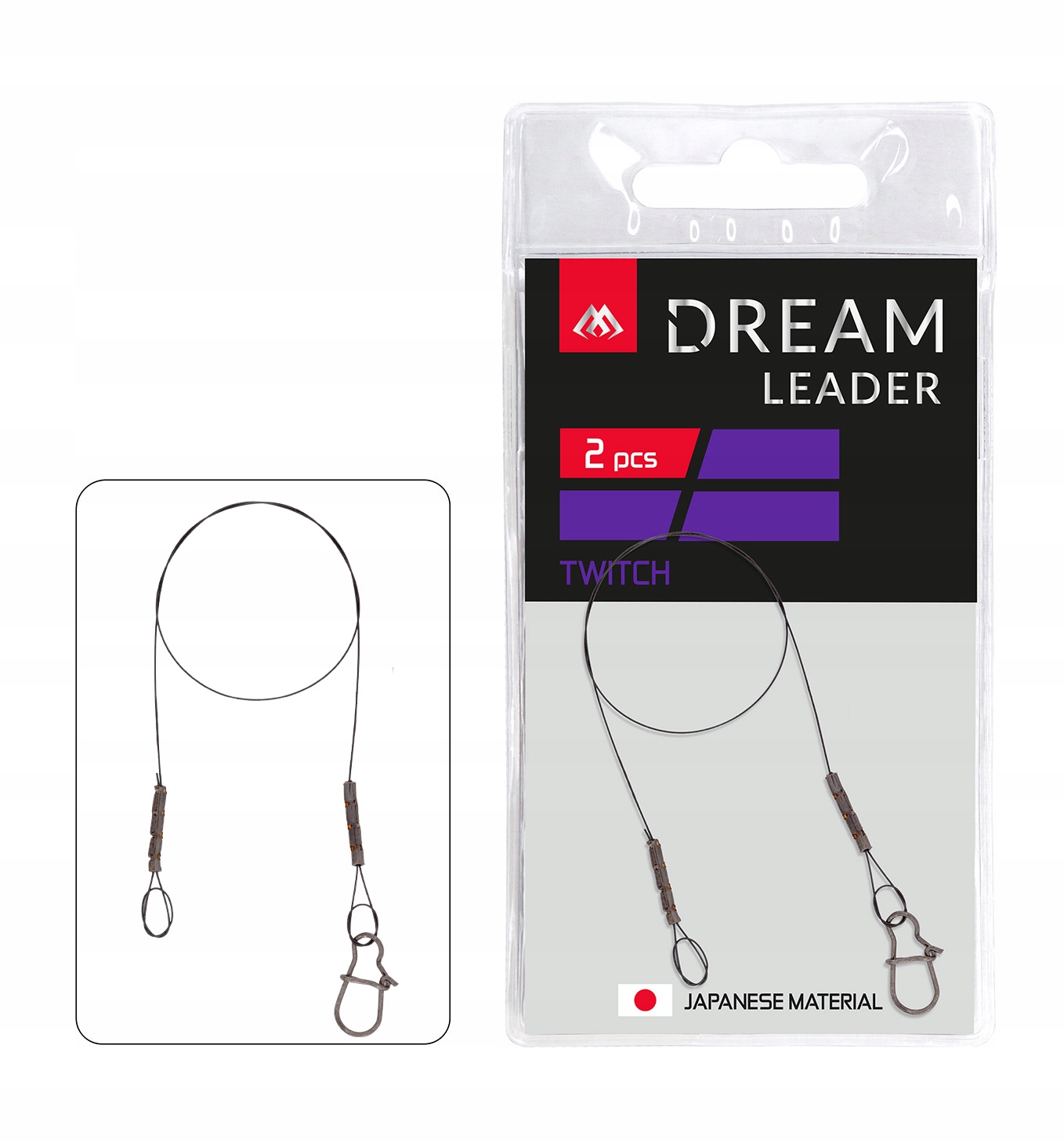 Mikado Przypon Dream Leader Twitch 30cm 13LB 7kg op.2szt.