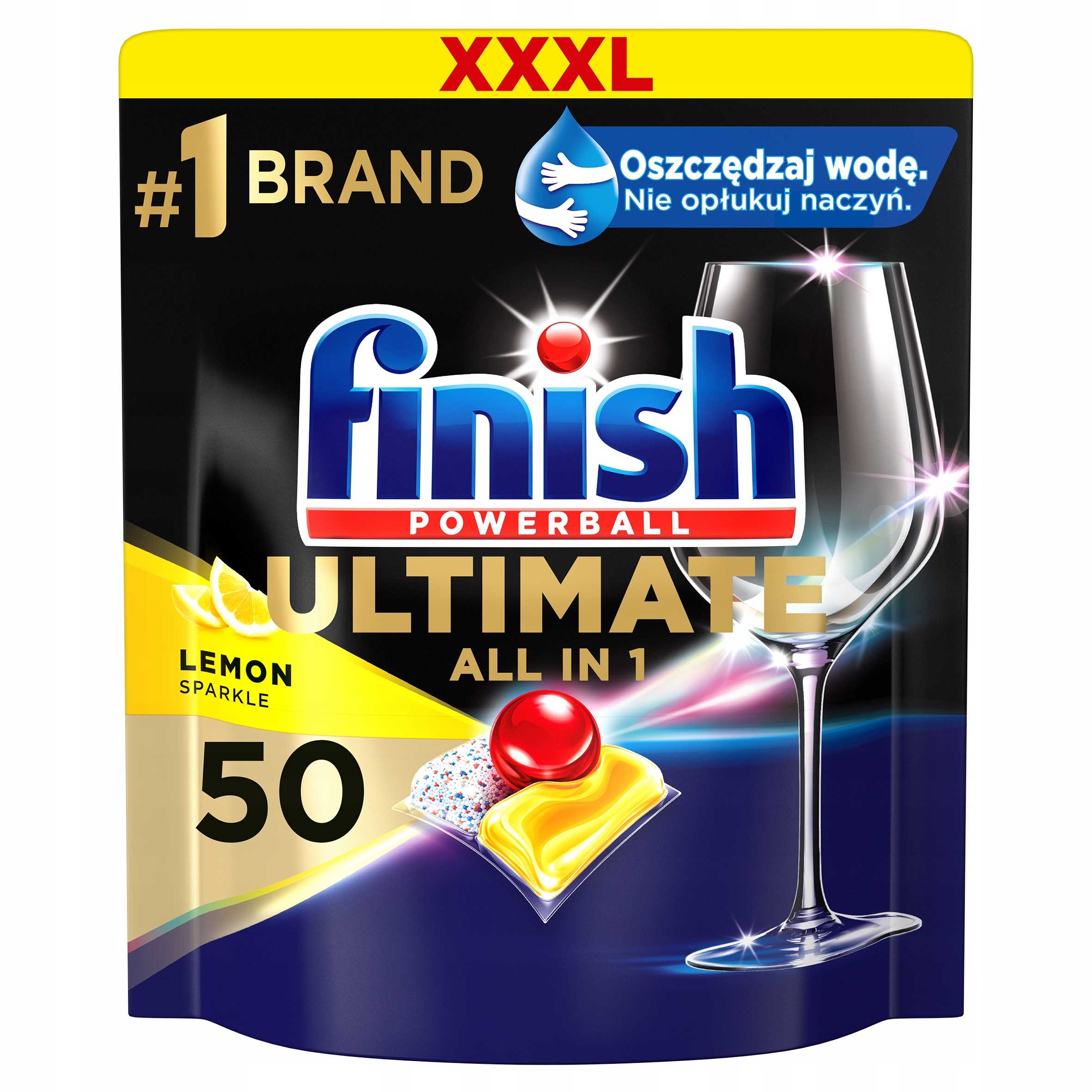 Levně Kapsle Ultimate All-in-1 50 lemon do myčky Finish