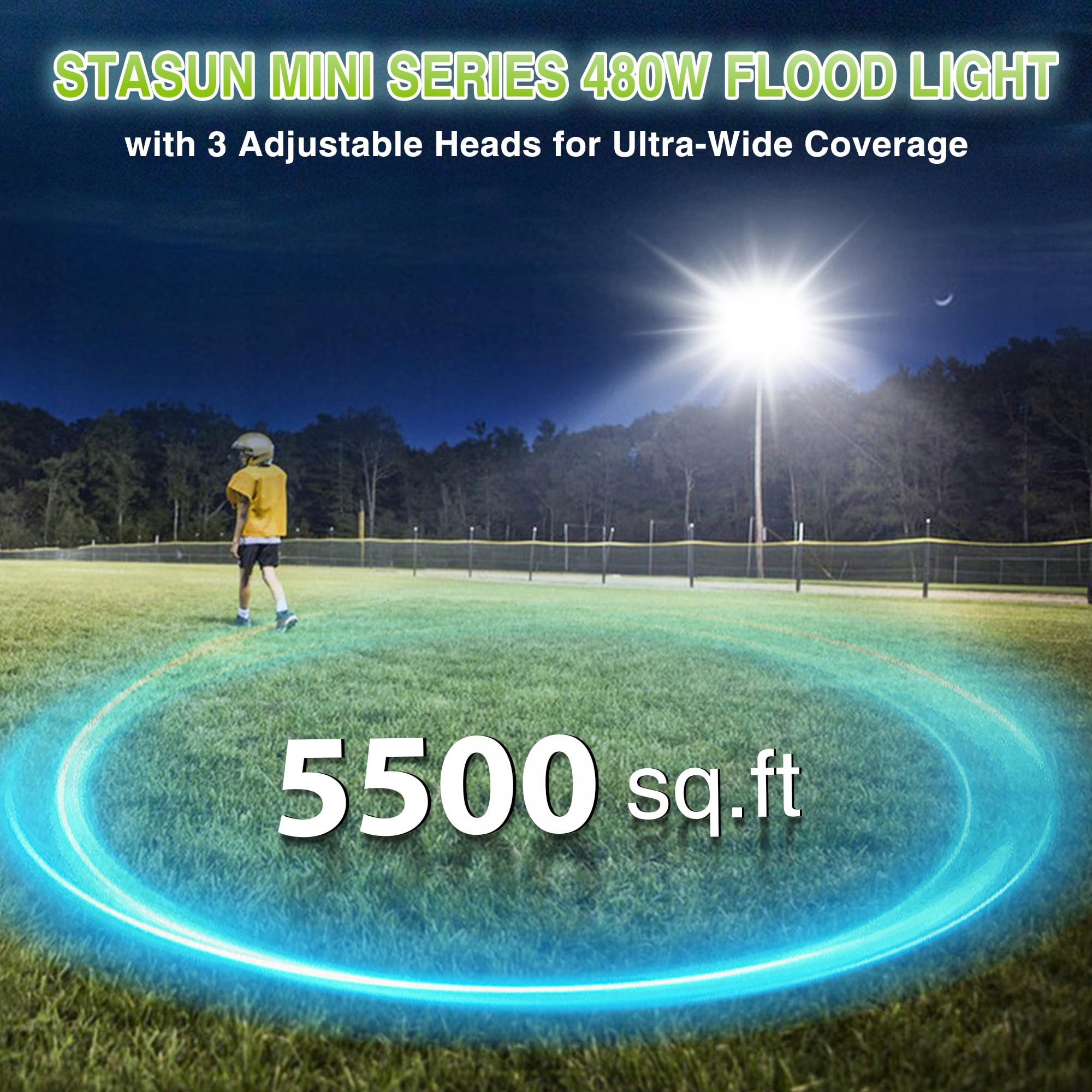 Naświetlacz LED 480W 40800lm 6000K IP66 Regulowany STASUN Stadion — miniatura 4