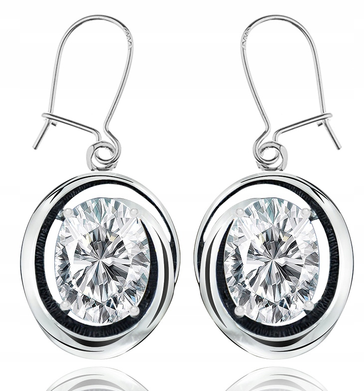 

Srebrne Kolczyki Z Cyrkoniami. Pr.925!